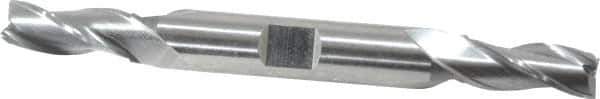 Cleveland - 5/16", 3/4" LOC, 3/8" Shank Diam, 3-1/2" OAL, 3 Flute, High Speed Steel Square End Mill - Double End, Uncoated, Spiral Flute, 30° Helix, Centercutting, Right Hand Cut, Right Hand Flute, Series HD-3 - Apex Tool & Supply