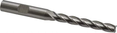 Cleveland - 9/32", 2" LOC, 3/8" Shank Diam, 3-3/4" OAL, 4 Flute, High Speed Steel Square End Mill - Single End, Uncoated, Spiral Flute, 30° Helix, Centercutting, Right Hand Cut, Right Hand Flute, Series HG-4C - Apex Tool & Supply