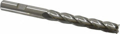 Cleveland - 3/8", 2-1/2" LOC, 3/8" Shank Diam, 4-1/4" OAL, 4 Flute, High Speed Steel Square End Mill - Single End, Uncoated, Spiral Flute, 30° Helix, Centercutting, Right Hand Cut, Right Hand Flute, Series HG-4C - Apex Tool & Supply