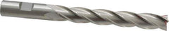Cleveland - 5/8", 4" LOC, 5/8" Shank Diam, 6-1/8" OAL, 4 Flute, High Speed Steel Square End Mill - Single End, Uncoated, Spiral Flute, 30° Helix, Centercutting, Right Hand Cut, Right Hand Flute, Series HG-4C - Apex Tool & Supply
