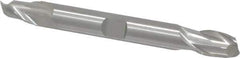 Cleveland - 3/8", 9/16" LOC, 3/8" Shank Diam, 3-1/2" OAL, 2 Flute, Cobalt Square End Mill - Double End, Uncoated, Spiral Flute, 30° Helix, Centercutting, Right Hand Cut, Right Hand Flute, Series HDC-2 - Apex Tool & Supply