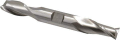 Cleveland - 5/8", 1-1/8" LOC, 5/8" Shank Diam, 5" OAL, 2 Flute, Cobalt Square End Mill - Double End, Uncoated, Spiral Flute, 30° Helix, Centercutting, Right Hand Cut, Right Hand Flute, Series HDC-2 - Apex Tool & Supply