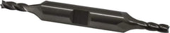 Cleveland - 5/32", 7/16" LOC, 3/8" Shank Diam, 3-1/8" OAL, 4 Flute, Cobalt Square End Mill - Double End, Uncoated, Spiral Flute, 30° Helix, Centercutting, Right Hand Cut, Right Hand Flute, Series HDC-4C - Apex Tool & Supply