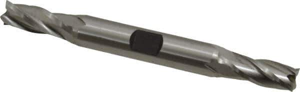 Cleveland - 5/16", 3/4" LOC, 3/8" Shank Diam, 3-1/2" OAL, 4 Flute, Cobalt Square End Mill - Double End, Uncoated, Spiral Flute, 30° Helix, Centercutting, Right Hand Cut, Right Hand Flute, Series HDC-4C - Apex Tool & Supply