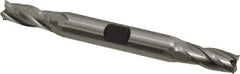 Cleveland - 5/16", 3/4" LOC, 3/8" Shank Diam, 3-1/2" OAL, 4 Flute, Cobalt Square End Mill - Double End, Uncoated, Spiral Flute, 30° Helix, Centercutting, Right Hand Cut, Right Hand Flute, Series HDC-4C - Apex Tool & Supply