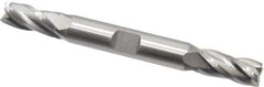 Cleveland - 11/32", 3/4" LOC, 3/8" Shank Diam, 3-1/2" OAL, 4 Flute, Cobalt Square End Mill - Double End, Uncoated, Spiral Flute, 30° Helix, Centercutting, Right Hand Cut, Right Hand Flute, Series HDC-4C - Apex Tool & Supply