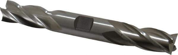 Cleveland - 5/8", 1-3/8" LOC, 5/8" Shank Diam, 5" OAL, 4 Flute, Cobalt Square End Mill - Double End, Uncoated, Spiral Flute, 30° Helix, Centercutting, Right Hand Cut, Right Hand Flute, Series HDC-4C - Apex Tool & Supply