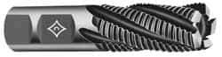 Cleveland - 1/2" Diam, Coarse Pitch, 1/2" LOC, 4 Flute Powdered Metal Roughing Square End Mill - Uncoated, 2-1/2" OAL, 1/2" Shank Diam, Single End, 30° Helix - Apex Tool & Supply