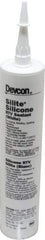 Devcon - 10.3 oz Cartridge White RTV Silicone Joint Sealant - 450°F Max Operating Temp - Apex Tool & Supply