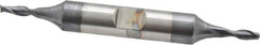 Cleveland - 1/8", 3/8" LOC, 3/8" Shank Diam, 3-1/16" OAL, 2 Flute, Cobalt Square End Mill - Double End, TiCN Finish, Spiral Flute, 30° Helix, Centercutting, Right Hand Cut, Right Hand Flute, Series HDC-2 - Apex Tool & Supply