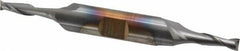Cleveland - 5/32", 7/16" LOC, 3/8" Shank Diam, 3-1/8" OAL, 2 Flute, Cobalt Square End Mill - Double End, TiCN Finish, Spiral Flute, 30° Helix, Centercutting, Right Hand Cut, Right Hand Flute, Series HDC-2 - Apex Tool & Supply