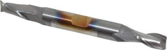 Cleveland - 5/16", 9/16" LOC, 3/8" Shank Diam, 3-1/2" OAL, 2 Flute, Cobalt Square End Mill - Double End, TiCN Finish, Spiral Flute, 30° Helix, Centercutting, Right Hand Cut, Right Hand Flute, Series HDC-2 - Apex Tool & Supply