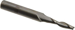 Onsrud - 5/32" Cutting Diam x 5/8" Length of Cut, 2 Flute, Upcut Spiral Router Bit - Uncoated, Right Hand Cut, Solid Carbide, 2" OAL x 1/4" Shank Diam, Double Edge, 30° Helix Angle - Apex Tool & Supply