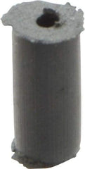 Cratex - 1/4" Max Diam x 1/2" Long, Cylinder, Rubberized Point - Very Fine Grade, Silicon Carbide, 1/16" Arbor Hole, Unmounted - Apex Tool & Supply