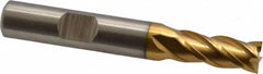 Cleveland - 5/16", 3/4" LOC, 3/8" Shank Diam, 2-1/2" OAL, 4 Flute, Powdered Metal Square End Mill - Apex Tool & Supply