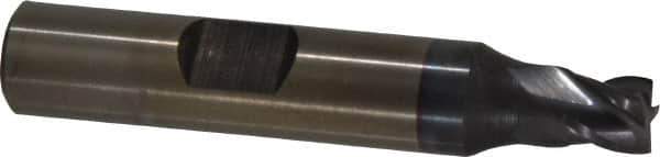 Cleveland - 1/4", 1/4" LOC, 3/8" Shank Diam, 2-1/16" OAL, 4 Flute, Powdered Metal Square End Mill - Single End, TiCN Finish, Spiral Flute, 37° Helix, Centercutting, Right Hand Cut, Right Hand Flute, Series PM-4 - Apex Tool & Supply