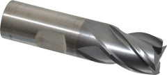 Cleveland - 3/4", 3/4" LOC, 3/4" Shank Diam, 3" OAL, 4 Flute, Powdered Metal Square End Mill - Single End, TiCN Finish, Spiral Flute, 37° Helix, Centercutting, Right Hand Cut, Right Hand Flute, Series PM-4 - Apex Tool & Supply