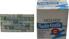 Medique - 3" Long x 1" Wide, Knuckle Bandage Self-Adhesive Bandage - Blue, Woven Fabric Bandage, Metal Detectable - Apex Tool & Supply