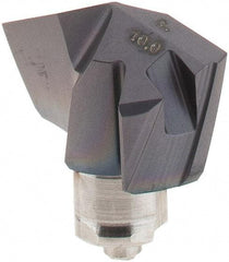 Iscar - Series ICP-2M, 0.394" Diam Grade IC908 140° Replaceable Drill Tip - Carbide, TiAlN Finish, 10 Seat Size, Through Coolant - Apex Tool & Supply
