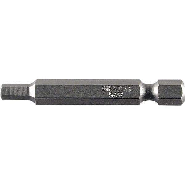 Wiha - 5/32" Power Bit - 1/4" Drive, 2" OAL - Apex Tool & Supply