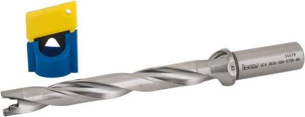 Iscar - 0.63" to 0.665" Diam, 8xD, 5.04" Max Depth, 3/4" Shank Diam, 8" OAL, Replaceable-Tip Drill - FCP, ICK, ICK-2M, ICM, ICN, ICP, iCP-2M Insert, 16 Seat Size, 87470605 Toolholder, Series SumoCham - Apex Tool & Supply