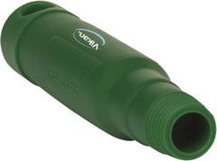 Vikan - 6-1/2 x 1-5/32" Polypropylene Squeegee Handle - European Threaded Connection, Green - Apex Tool & Supply