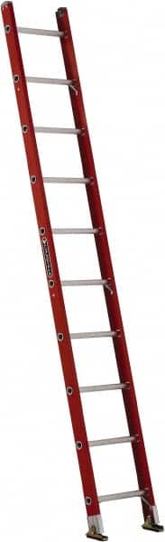 Louisville - 10' High, Type IA Rating, Fiberglass Single Ladder - Apex Tool & Supply