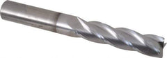 OSG - 1/2", 2" LOC, 1/2" Shank Diam, 4" OAL, 4 Flute, Solid Carbide Square End Mill - Single End, TiCN Finish, Spiral Flute, 30° Helix, Centercutting, Right Hand Cut, Right Hand Flute, Series 464 - Apex Tool & Supply