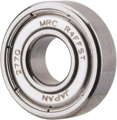SKF - 1/4" Bore Diam, 5/8" OD, Double Shield Deep Groove Radial Ball Bearing - 0.196" Wide, 1 Row, Round Bore, 139 Lb Static Capacity, 266 Lb Dynamic Capacity - Apex Tool & Supply