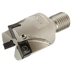 Iscar - 32mm Cut Diam, 9mm Max Depth of Cut, 35mm OAL, Indexable Square Shoulder End Mill - XCMT 120408TR Inserts, M16 Modular Connection, Series FlexFit, IscarPlunger - Apex Tool & Supply