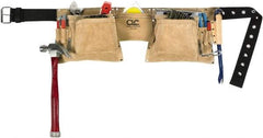 CLC - 29 to 49" Waist Apron - 12 Pocket, Tan, Leather - Apex Tool & Supply