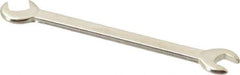 Proto - 7/32" x 1/4" Standard Ignition Open End Wrench - 3" OAL, Double End, Satin Finish, 15° & 60° Head Angle - Apex Tool & Supply