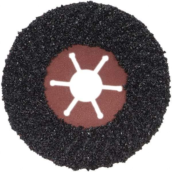 Norton - 4-1/2" Diam 7/8" Hole 16 Grit Fiber Disc - Very Coarse Grade, Silicon Carbide - Apex Tool & Supply
