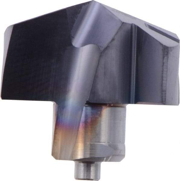 Iscar - Series ICM, 0.76" Diam Grade IC908 140° Replaceable Drill Tip - Carbide, TiAlN Finish, 19 Seat Size, Through Coolant - Apex Tool & Supply
