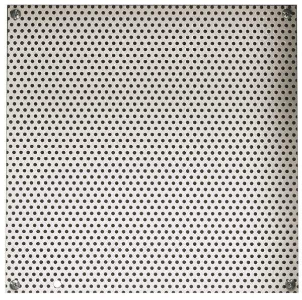 Cooper B-Line - 10-1/2" OAW x 13" OAH Powder Coat Finish Electrical Enclosure Perforated Panel - 16" x 12" Box, 16 Gauge Steel, Use with 16126-1/16128-1 - Apex Tool & Supply