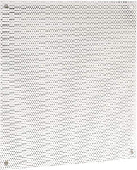 Cooper B-Line - 18-1/2" OAW x 21" OAH Powder Coat Finish Electrical Enclosure Perforated Panel - 24" x 20" Box, 16 Gauge Steel, Use with 24206-1/24208-1 - Apex Tool & Supply