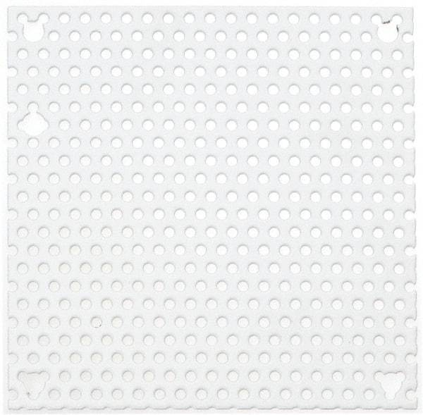 Cooper B-Line - 4-7/8" OAW x 4-7/8" OAH Powder Coat Finish Electrical Enclosure Perforated Panel - 6" x 6" Box, 16 Gauge Steel, Use with 664-12CH - Apex Tool & Supply