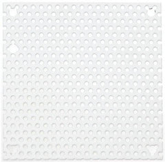 Cooper B-Line - 4-7/8" OAW x 4-7/8" OAH Powder Coat Finish Electrical Enclosure Perforated Panel - 6" x 6" Box, 16 Gauge Steel, Use with 664-12CH - Apex Tool & Supply