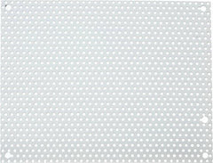 Cooper B-Line - 4-7/8" OAW x 6-7/8" OAH Powder Coat Finish Electrical Enclosure Perforated Panel - 8" x 6" Box, 16 Gauge Steel, Use with 863.5-12CHC/866-12CHC - Apex Tool & Supply