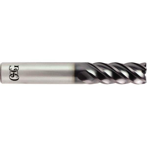 OSG - 1/2" Diam 5 Flute Solid Carbide 0.09" Corner Radius End Mill - Apex Tool & Supply
