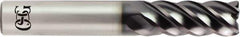 OSG - 1/2", 5 Flute, Solid Carbide, 0.015" Corner Radius End Mill - 3-1/2" OAL, 1-1/4" LOC - Apex Tool & Supply