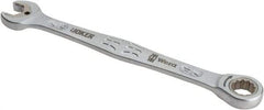Wera - 7/16" 12 Point Combination Wrench - 6-5/8" OAL, Chrome Molybdenum Steel, Satin Finish - Apex Tool & Supply