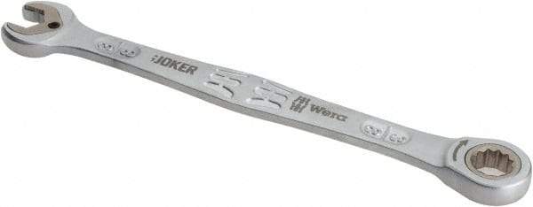 Wera - 3/8" 12 Point Combination Wrench - 6-23/64" OAL, Chrome Molybdenum Steel, Satin Finish - Apex Tool & Supply