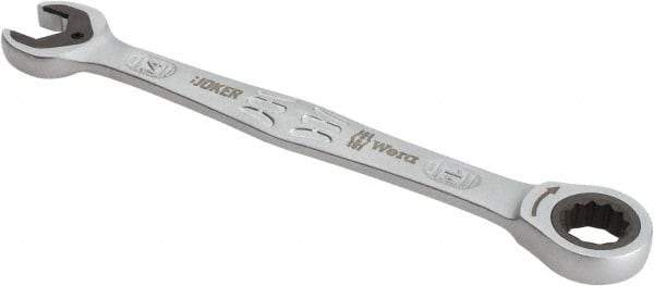 Wera - 14mm 12 Point Combination Wrench - 7-13/32" OAL, Chrome Molybdenum Steel, Satin Finish - Apex Tool & Supply