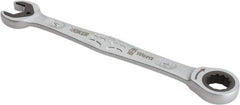 Wera - 14mm 12 Point Combination Wrench - 7-13/32" OAL, Chrome Molybdenum Steel, Satin Finish - Apex Tool & Supply