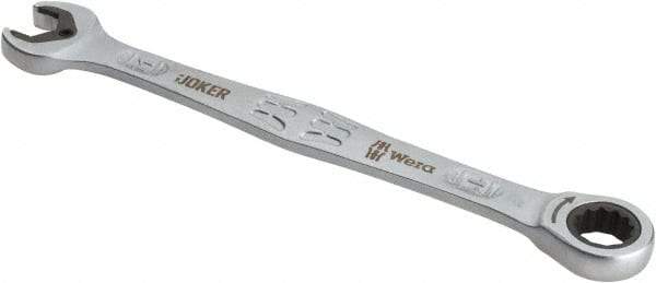 Wera - 11mm 12 Point Combination Wrench - 6-1/2" OAL, Chrome Molybdenum Steel, Satin Finish - Apex Tool & Supply