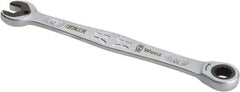 Wera - 8mm 12 Point Combination Wrench - 5-11/16" OAL, Chrome Molybdenum Steel, Satin Finish - Apex Tool & Supply