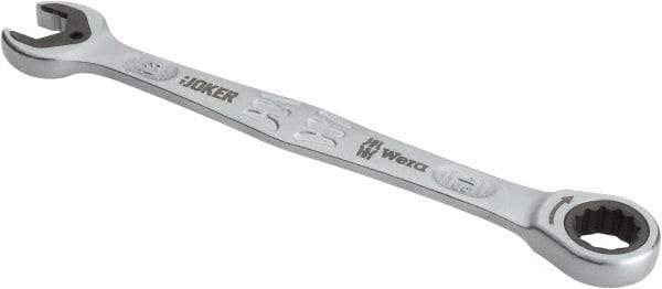 Wera - 13mm 12 Point Combination Wrench - 7" OAL, Chrome Molybdenum Steel, Satin Finish - Apex Tool & Supply