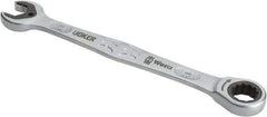 Wera - 13mm 12 Point Combination Wrench - 7" OAL, Chrome Molybdenum Steel, Satin Finish - Apex Tool & Supply