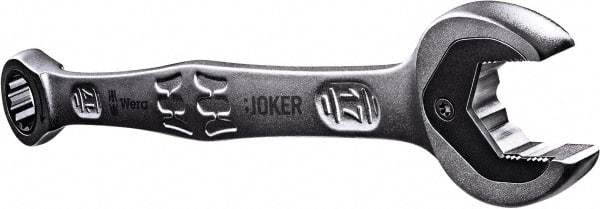 Wera - 10mm 12 Point Combination Wrench - 6-1/4" OAL, Chrome Molybdenum Steel, Satin Finish - Apex Tool & Supply